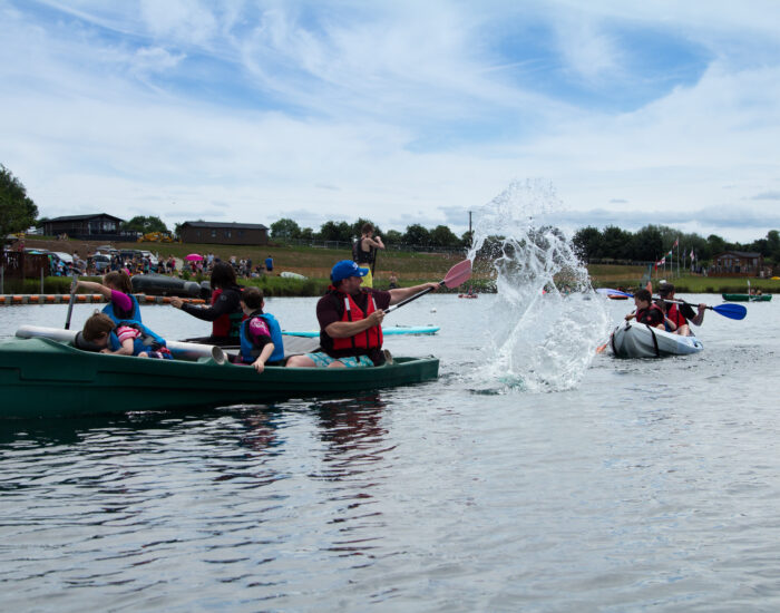 Croft-Farm-having-fun-in-a-canoe
